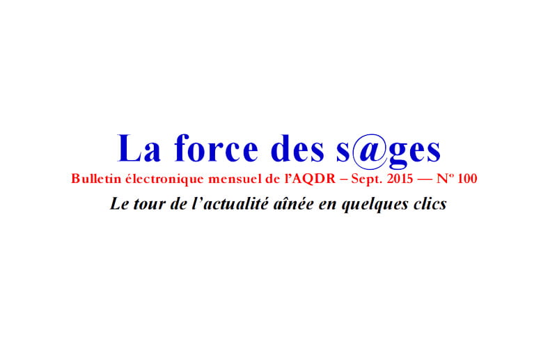 La force des s@ges – septembre 2015