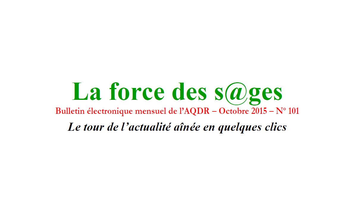 La force des s@ges – octobre 2015